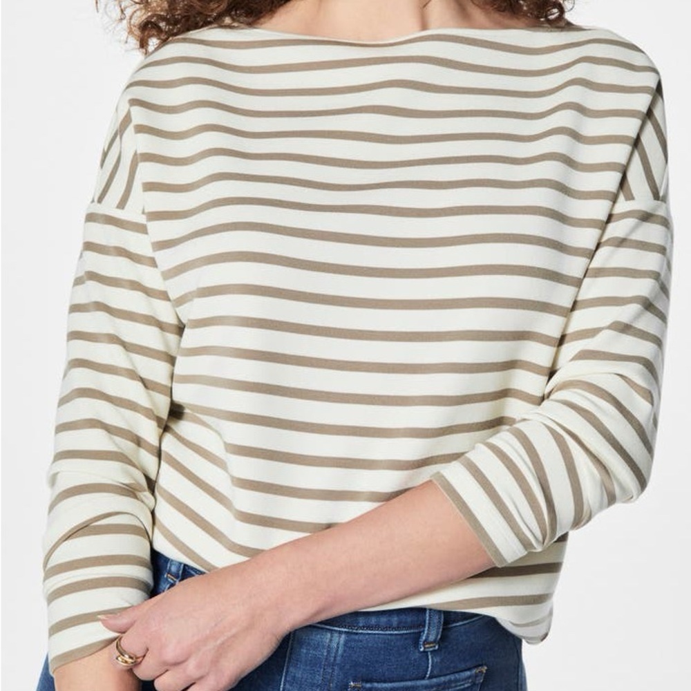 SPANX airessentials strip Boatneck top NWT